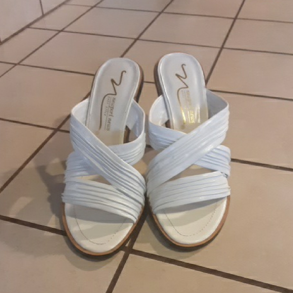 Newport News White Women's Mules heels